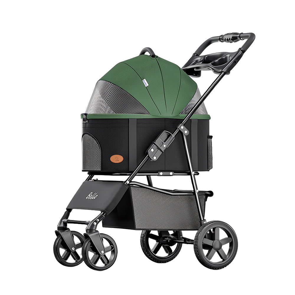 Eeeza Foldable And Detachable Wrought Iron Frame Pet Stroller