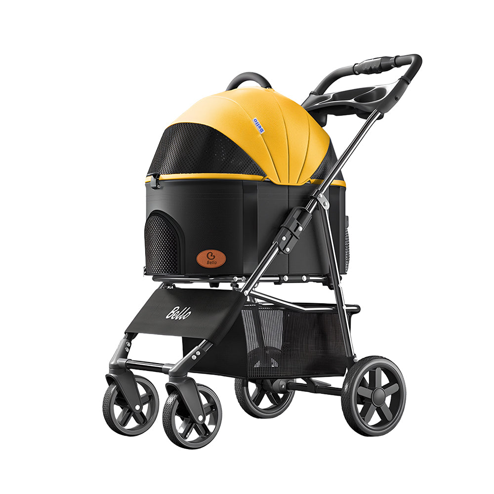 Eeeza Foldable And Detachable Wrought Iron Frame Pet Stroller