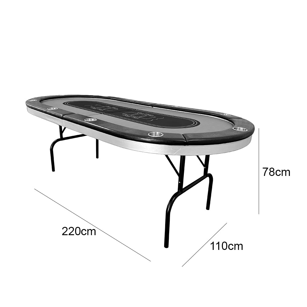 Eeeza Foldable Poker Table With LED Light Strip
