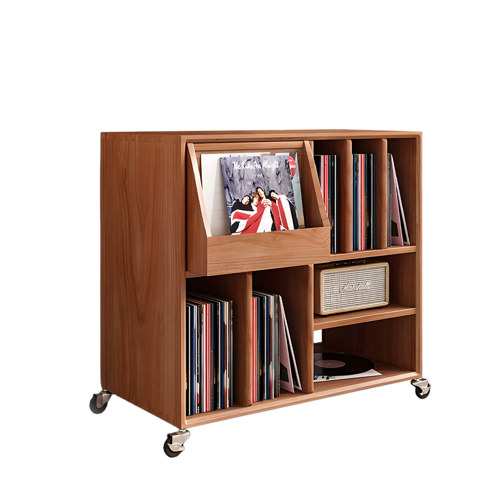 Eeeza Retro Mobile Multi-Storage Record Player Stand