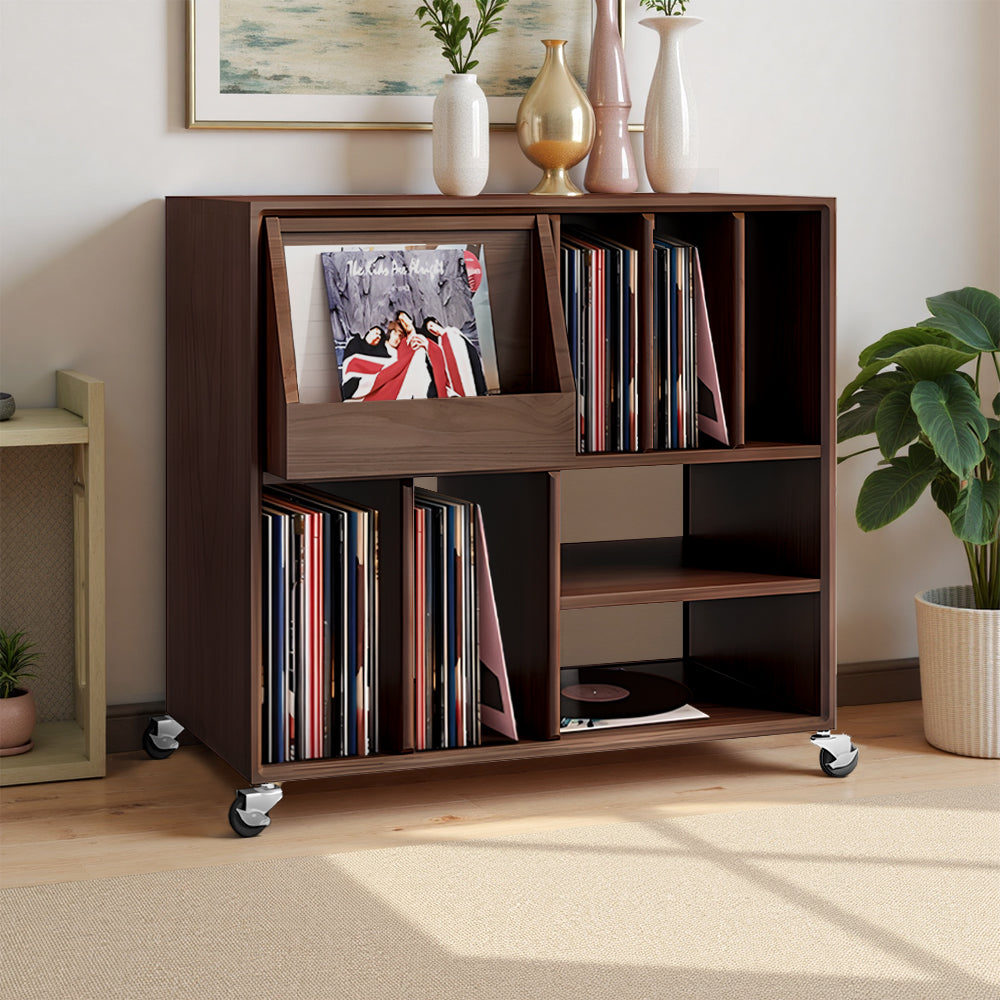 Eeeza Retro Mobile Multi-Storage Record Player Stand