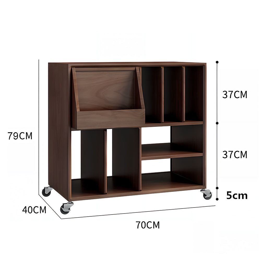 Eeeza Retro Mobile Multi-Storage Record Player Stand