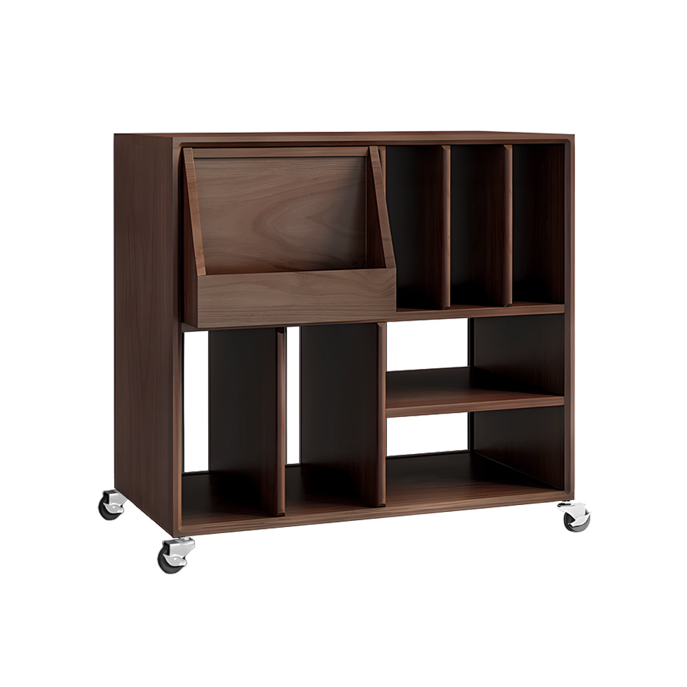 Eeeza Retro Mobile Multi-Storage Record Player Stand