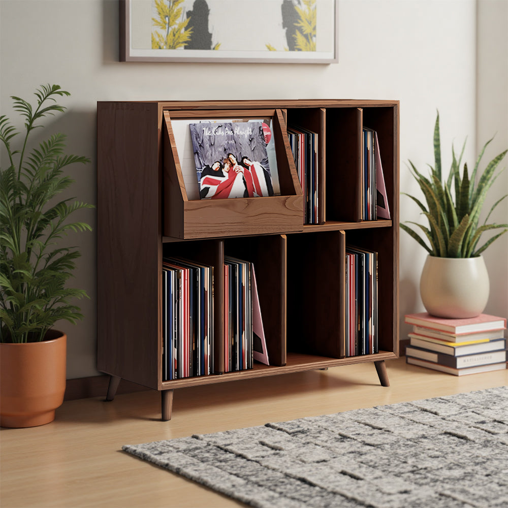 Eeeza Retro Multi-Storage Record Player Stand