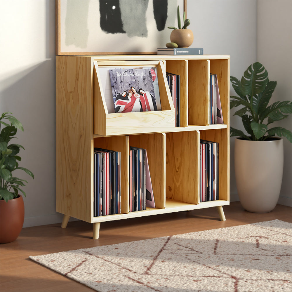 Eeeza Retro Multi-Storage Record Player Stand