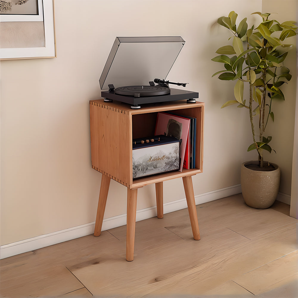 Eeeza Retro Minimalist Record Player Stand