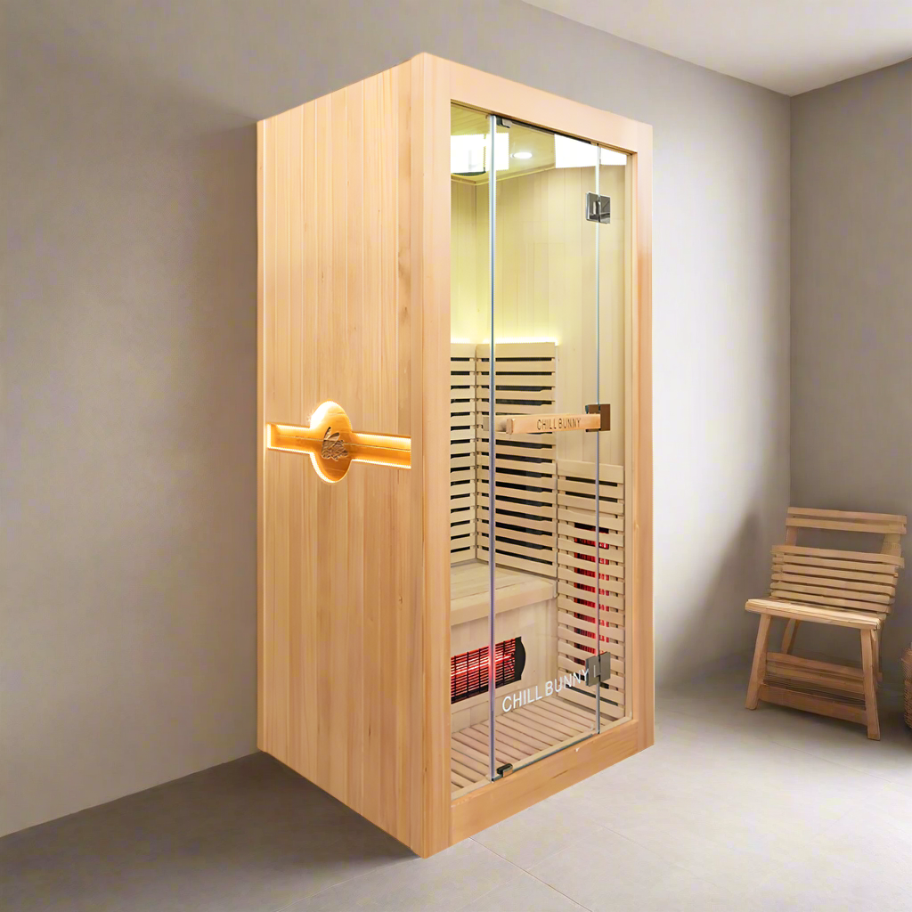 Eeeza 2-person Sauna Indoor Full Spectrum Infrared Sauna