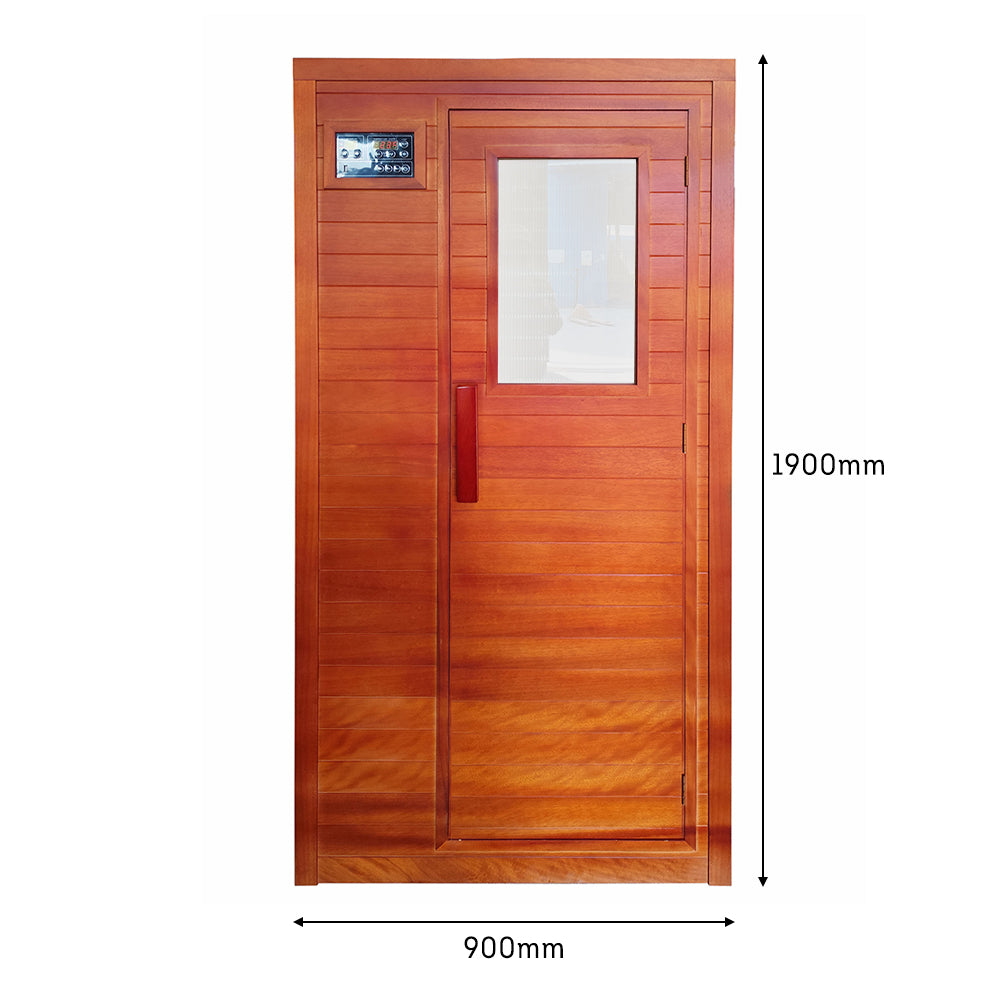 Eeeza 1-person/2-person Red Sandalwood Indoor Sauna