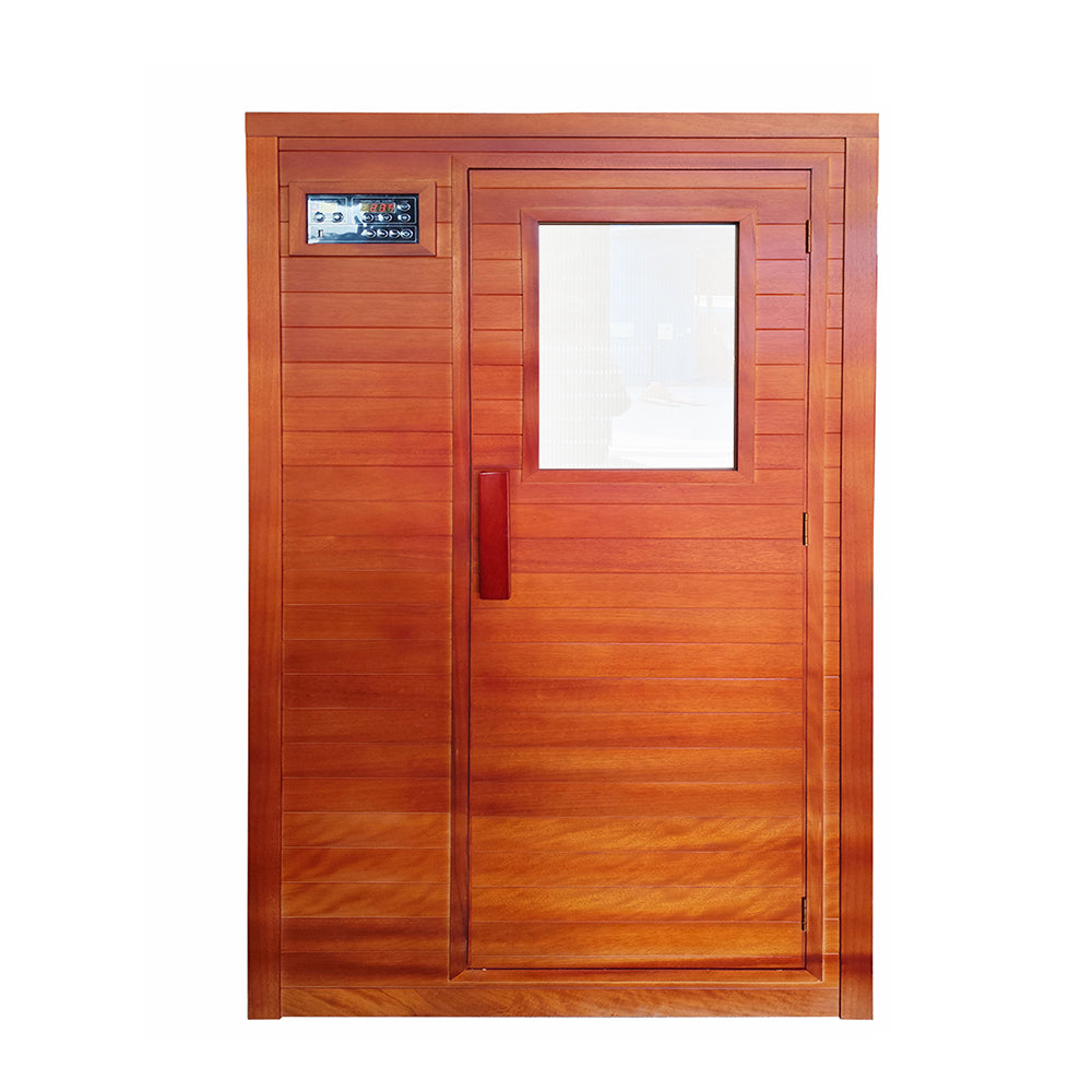 Eeeza 1-person/2-person Red Sandalwood Indoor Sauna