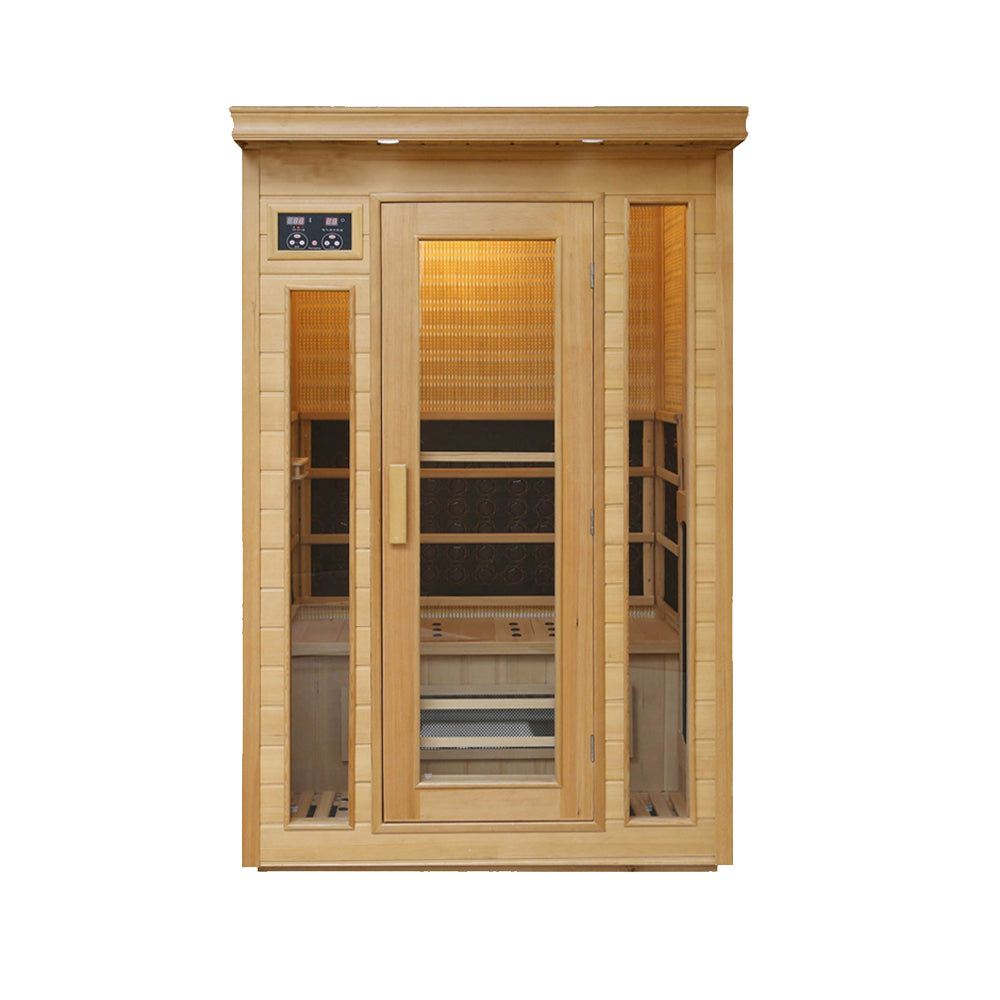 Eeeza 1-person/2-person Hemlock wood Indoor Sauna