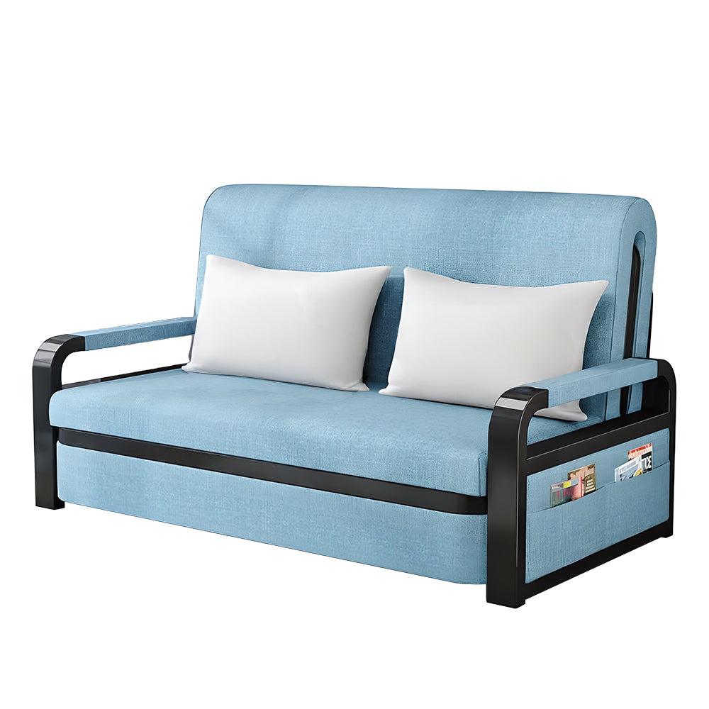Eeeza Convertible Sofa Bed with Storage and Sturdy Steel Frame