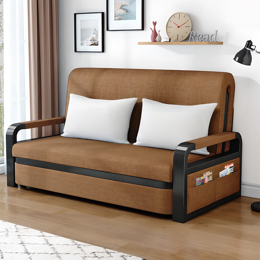 Eeeza Convertible Sofa Bed with Storage and Sturdy Steel Frame