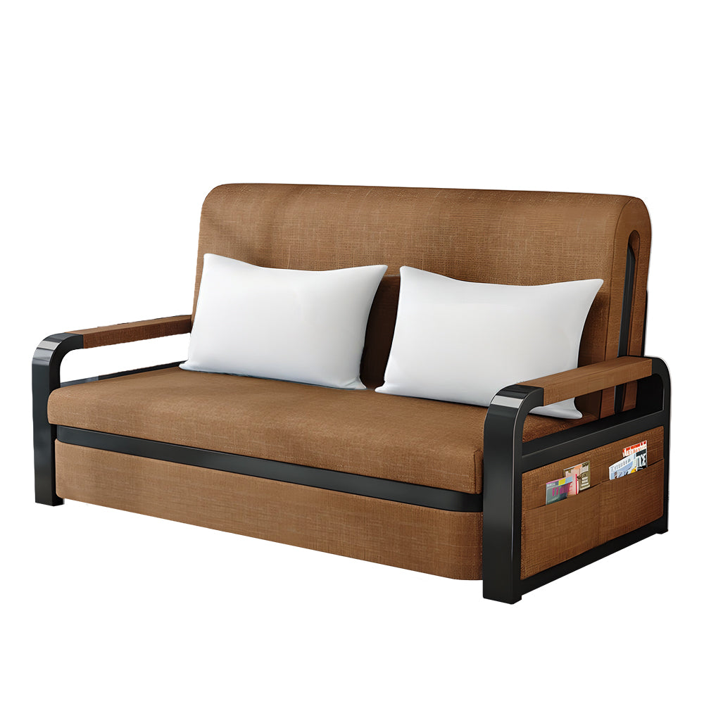 Eeeza Convertible Sofa Bed with Storage and Sturdy Steel Frame