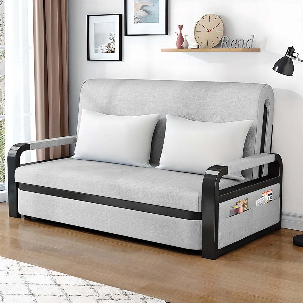 Eeeza Convertible Sofa Bed with Storage and Sturdy Steel Frame