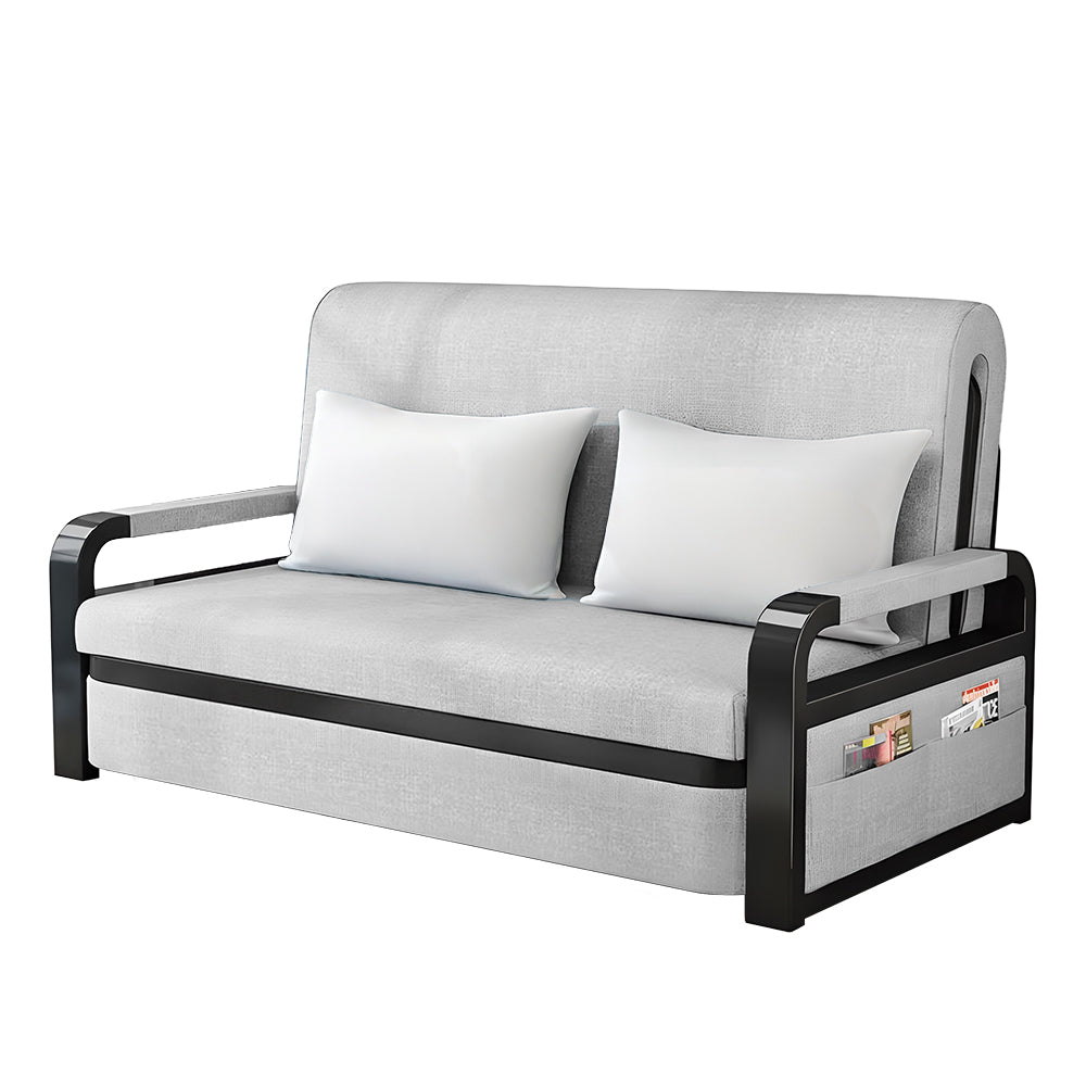 Eeeza Convertible Sofa Bed with Storage and Sturdy Steel Frame