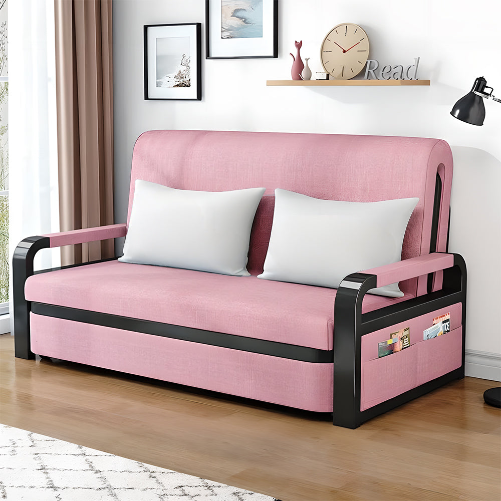 Eeeza Convertible Sofa Bed with Storage and Sturdy Steel Frame