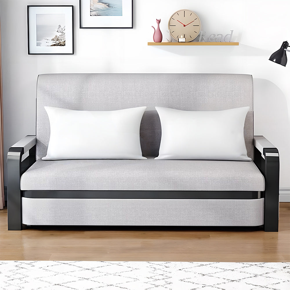 Eeeza Convertible Sofa Bed with Storage and Sturdy Steel Frame