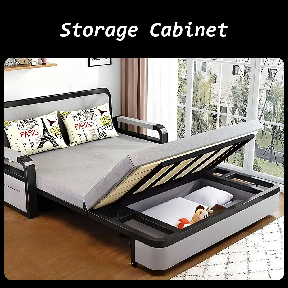 Eeeza Fashionable Foldable Carbon Steel Sofa Bed