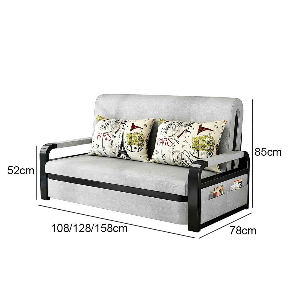 Eeeza Fashionable Foldable Carbon Steel Sofa Bed