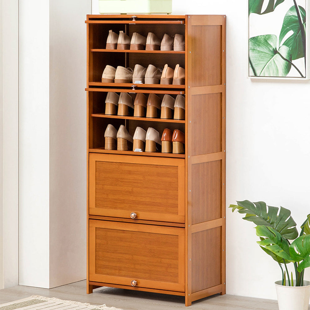 Eeeza Multi-tiered Composite Board Shoe Cabinet