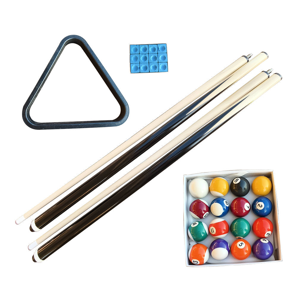 Eeeza 9FT Black/Gray Frame Slate Billiard Pool Table With Full Accessories