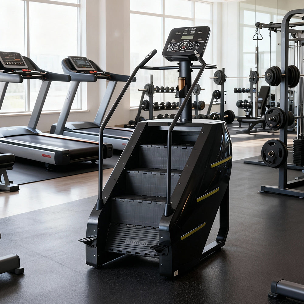 Eeeza Stair Climber Machine – Heavy-Duty Carbon Steel Frame with LED Display & Wide Steps