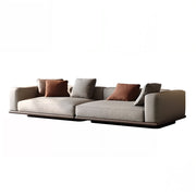 Eeeza 120–280cm Minimalist Linen Sofa – Bamboo Charcoal Foam, Larch Wood Frame
