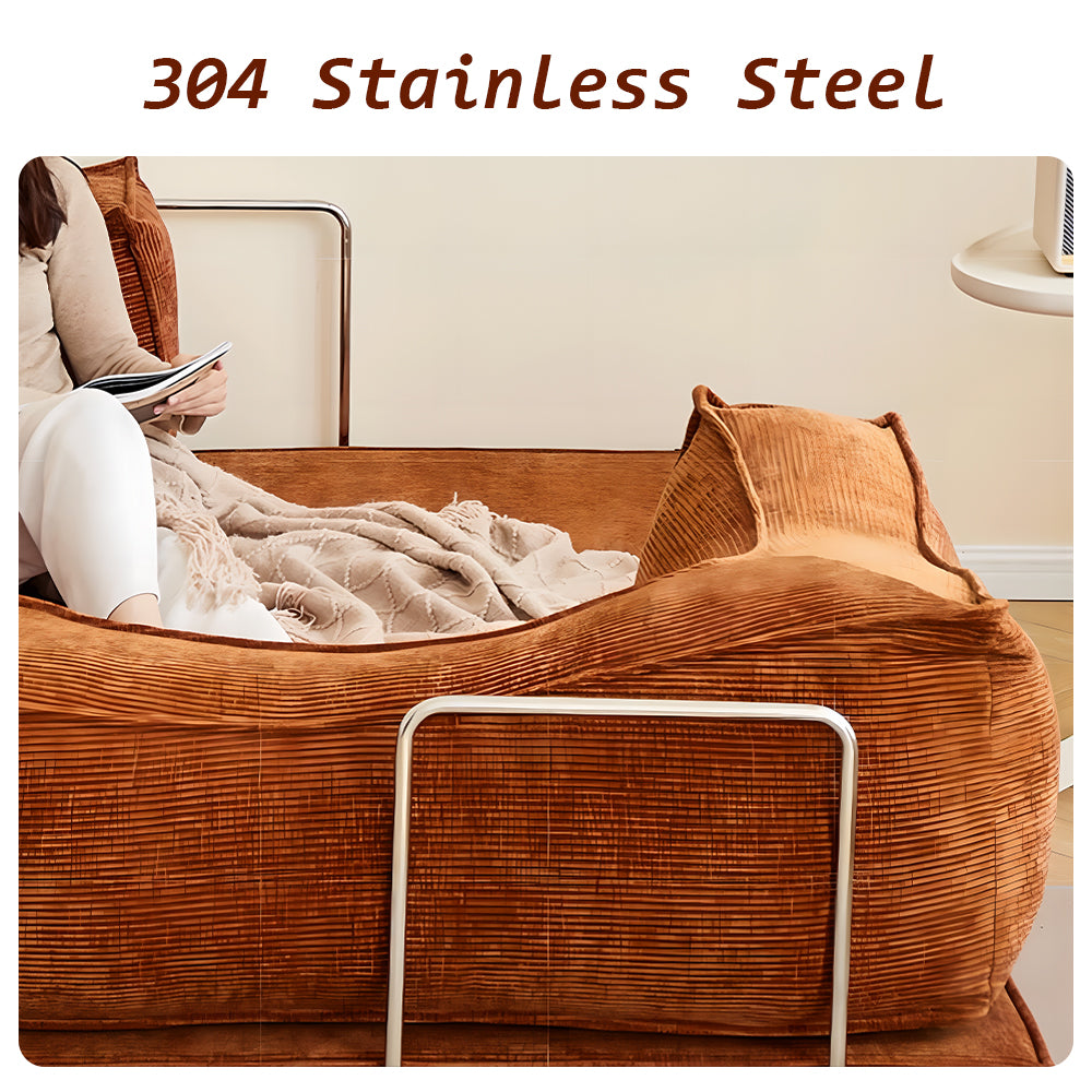 Eeeza Modular Corduroy Sofa Bed – Flexible Assembly, Down-Filled Cushions, 150/180/220cm Sizes