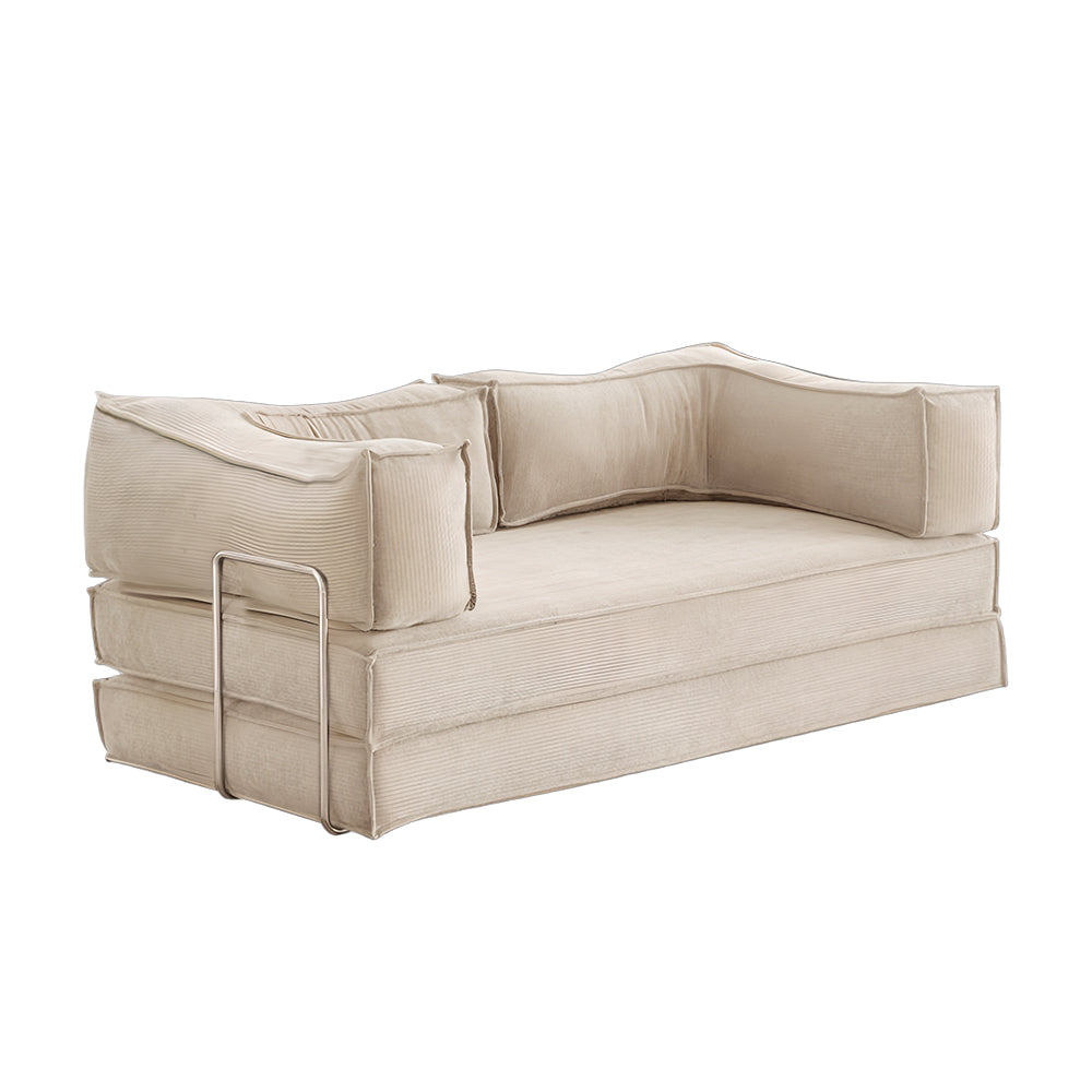 Eeeza Modular Corduroy Sofa Bed – Flexible Assembly, Down-Filled Cushions, 150/180/220cm Sizes