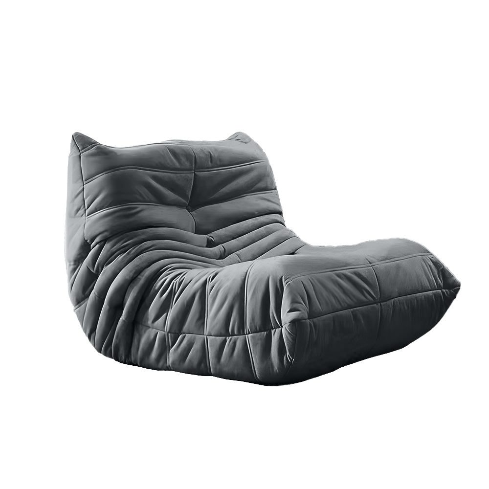 Eeeza Lazy Lounge Chair – Velvet Fold Design, Dual Size Options