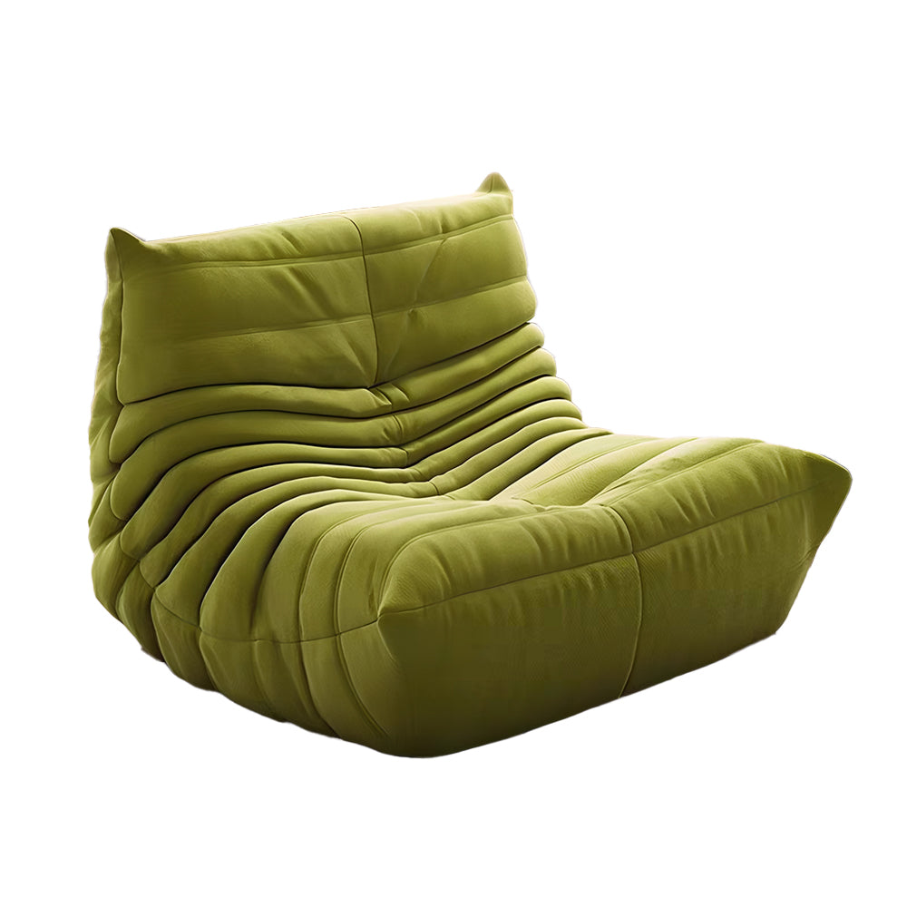 Eeeza Lazy Lounge Chair – Velvet Fold Design, Dual Size Options