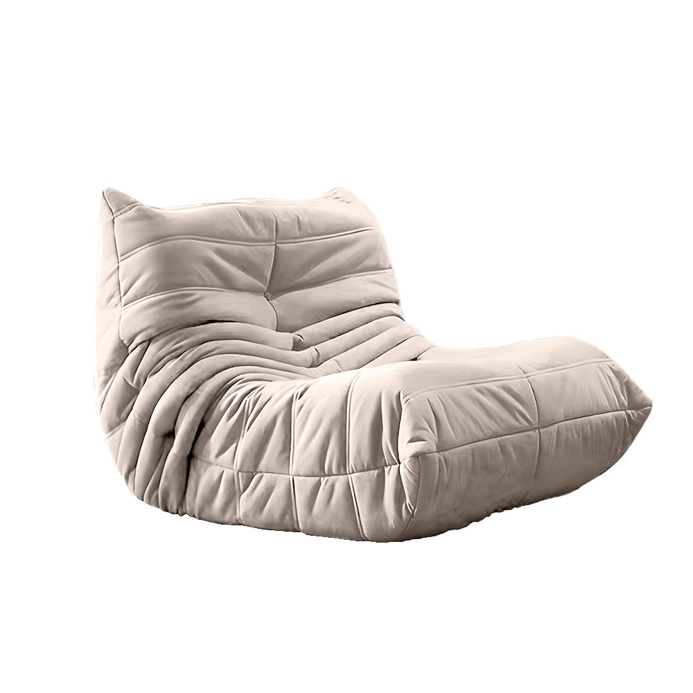 Eeeza Lazy Lounge Chair – Velvet Fold Design, Dual Size Options