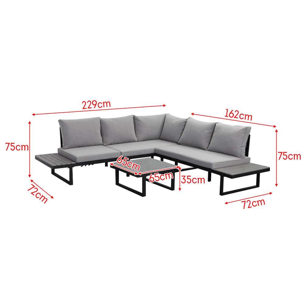 Eeeza Multi-person Sofa With Coffee Table Set