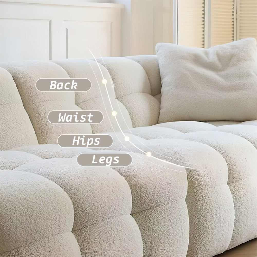 Eeeza Fashionable Lamb Fleece Sofa