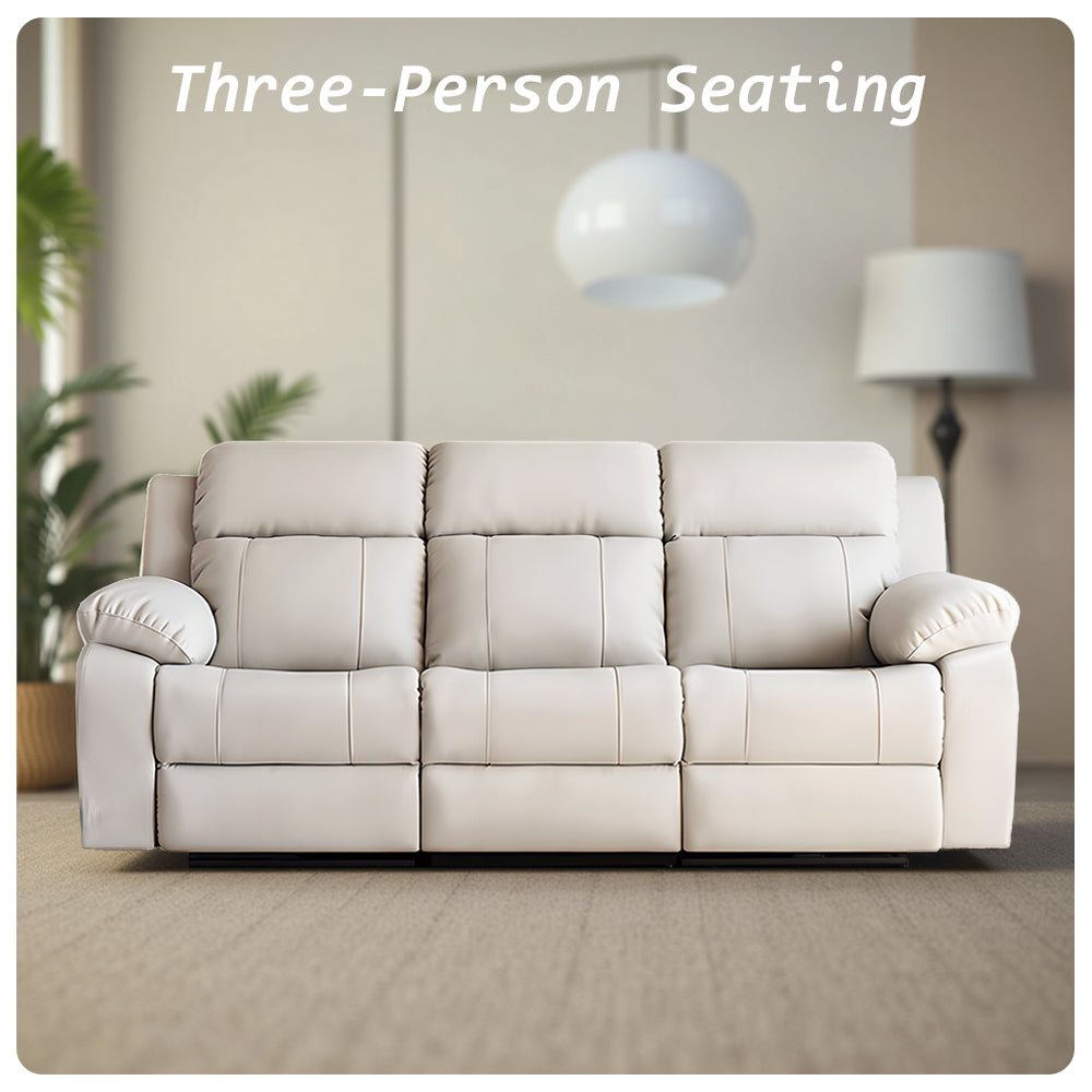 Eeeza 3-Seater Recliner Sofa – Power, Comfort, and Italian Minimalism Combined