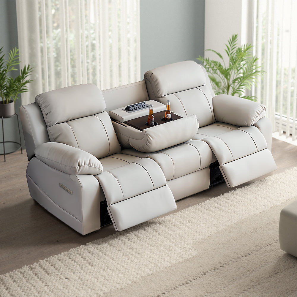 Eeeza 3-Seater Recliner Sofa – Power, Comfort, and Italian Minimalism Combined