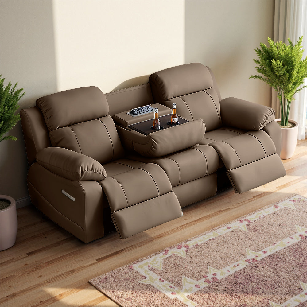 Eeeza 3-Seater Recliner Sofa – Power, Comfort, and Italian Minimalism Combined