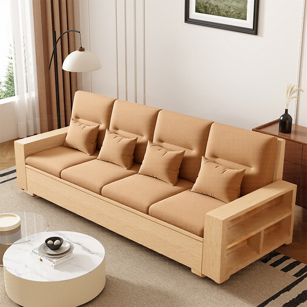 Eeeza Scandinavian Box-Frame Sofa with Storage & Washable Covers