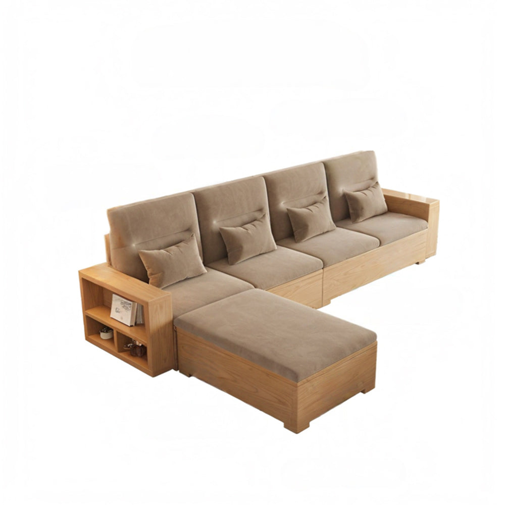 Eeeza Scandinavian Box-Frame Sofa with Storage & Washable Covers