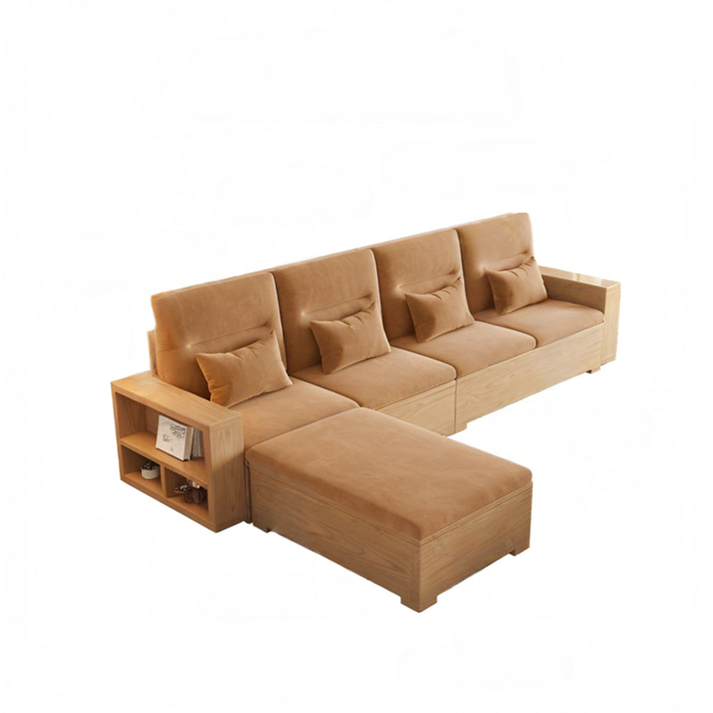 Eeeza Scandinavian Box-Frame Sofa with Storage & Washable Covers