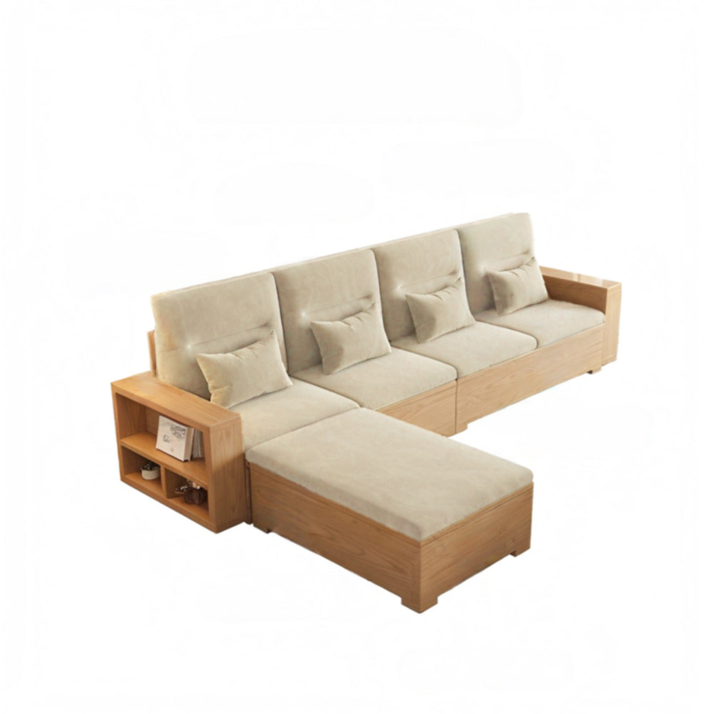 Eeeza Scandinavian Box-Frame Sofa with Storage & Washable Covers