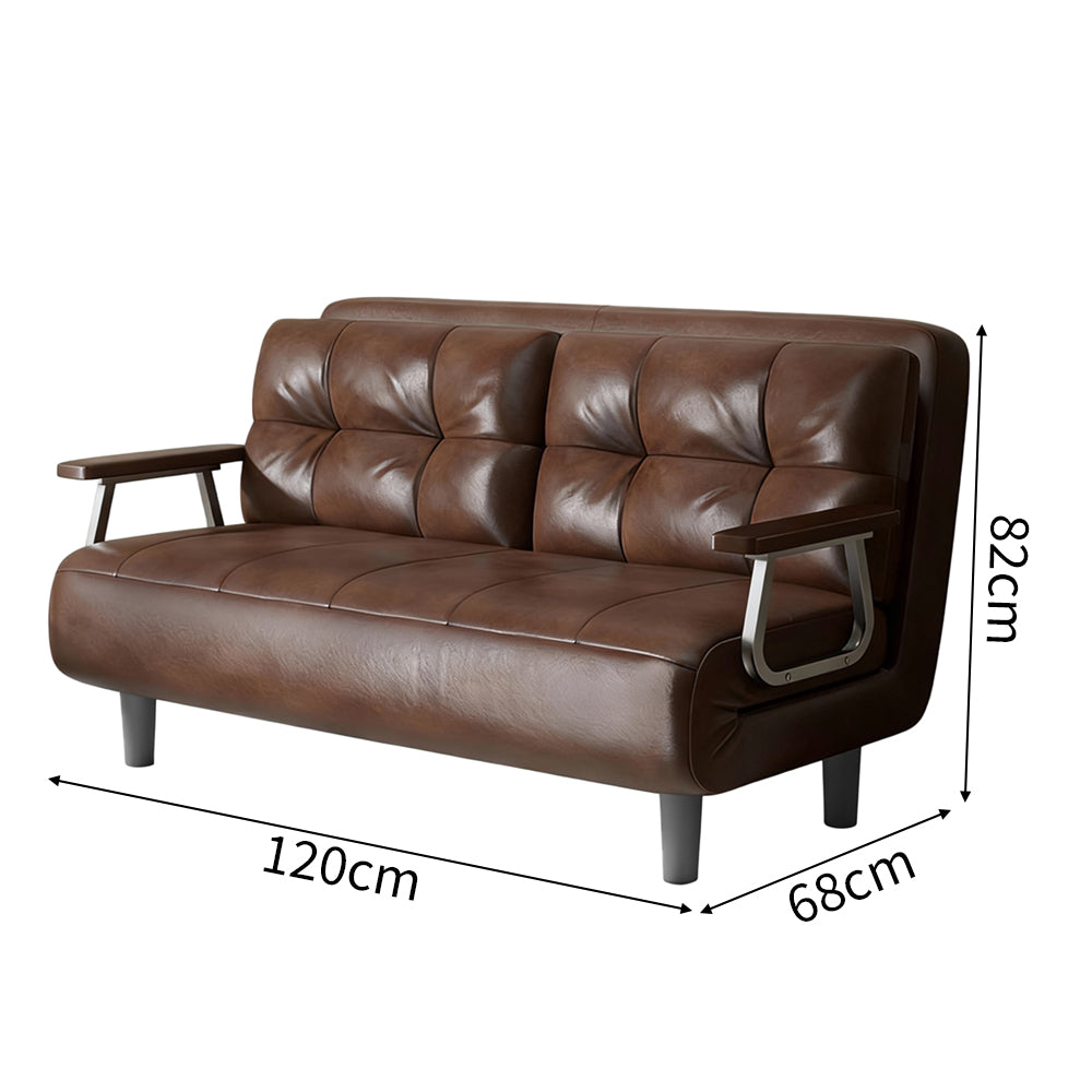 Eeeza Upholstered Leather Sofa with Fashionable Design