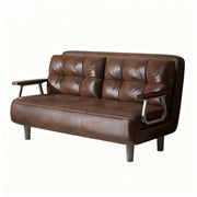 Eeeza Upholstered Leather Sofa with Fashionable Design
