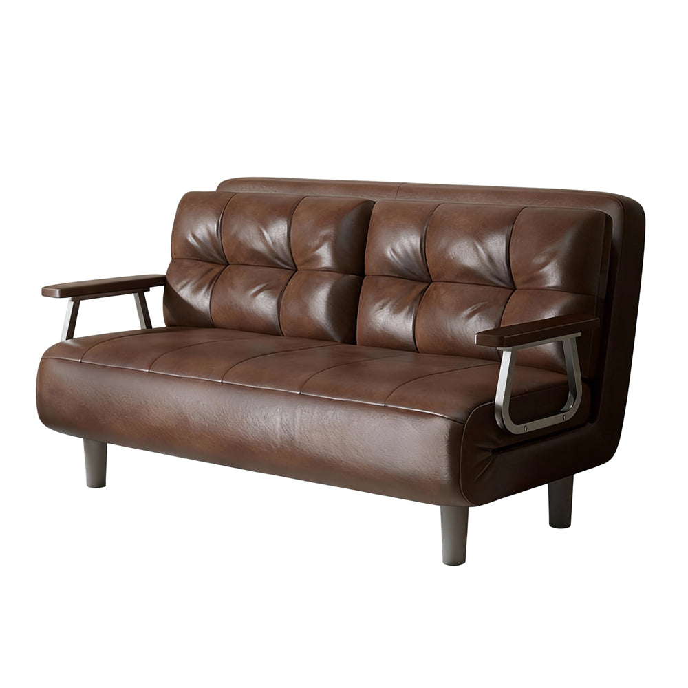 Eeeza Upholstered Leather Sofa with Fashionable Design