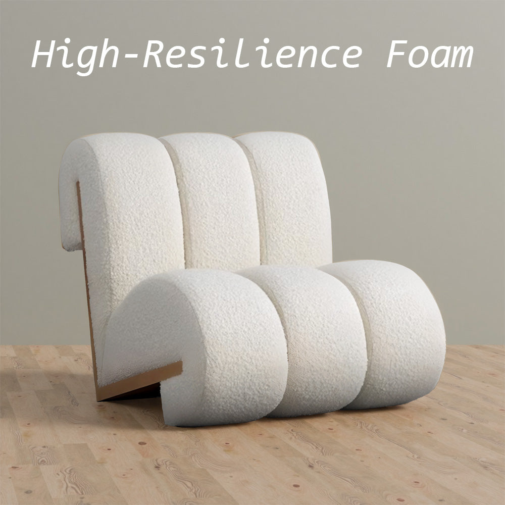 Eeeza Casual Lamb's Wool Pine Sofa