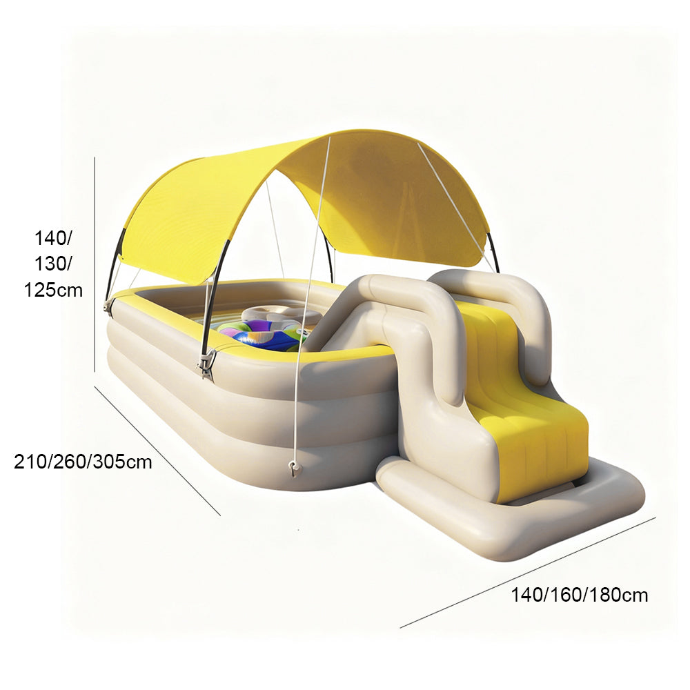 Eeeza Children's Automatic Inflatable Pool With Slide