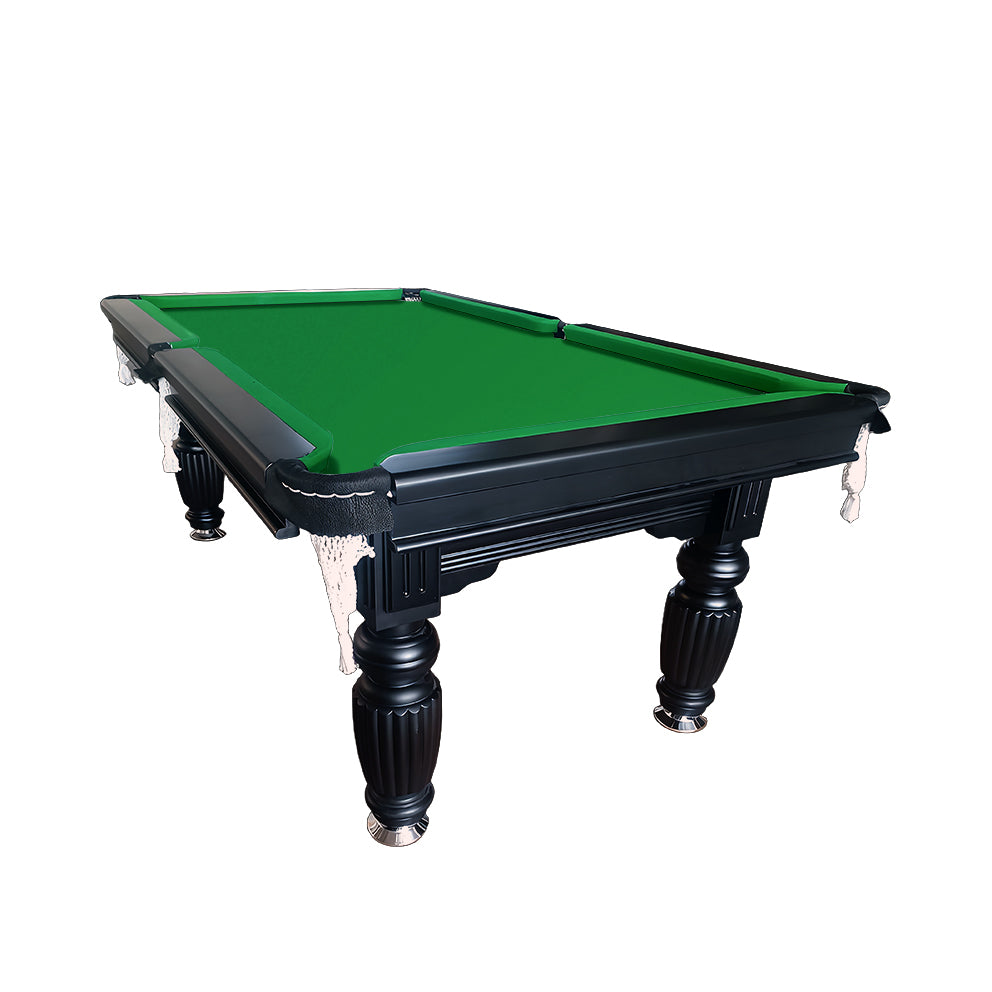 Eeeza 7FT Black Frame Slate Billiard Pool Table with Full Accessories Set