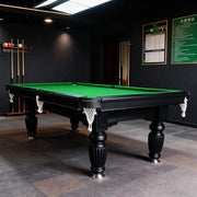 Eeeza 7FT Black Frame Slate Billiard Pool Table with Full Accessories Set