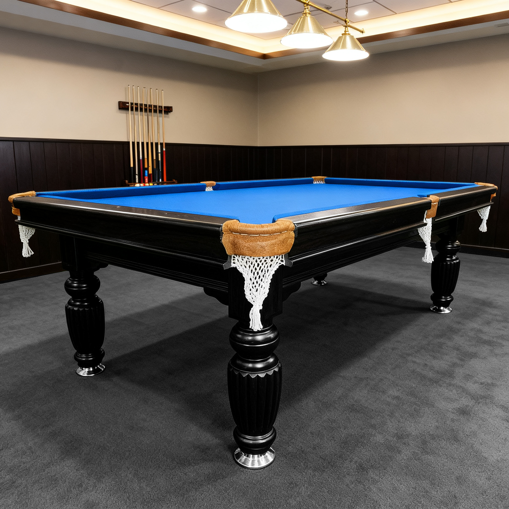 Eeeza 8FT Black Slate Pool Table – Modern Elegance with Full Accessories Set