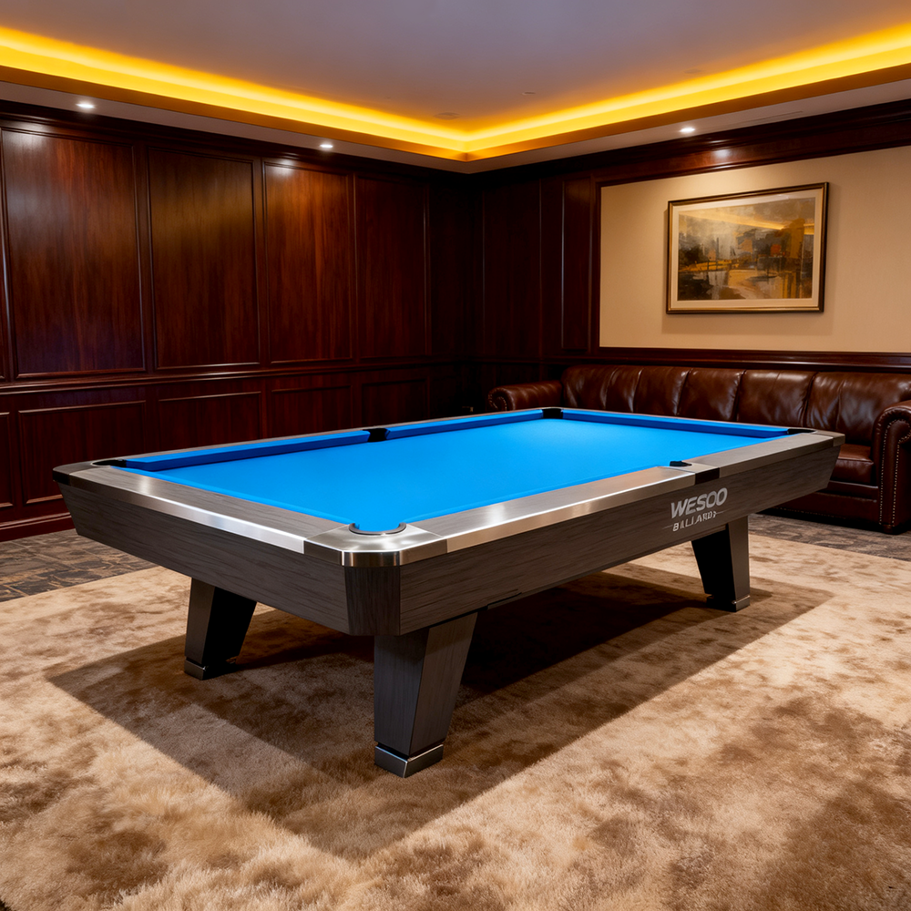 Eeeza 9FT Black/Gray Frame Slate Billiard Pool Table With Full Accessories